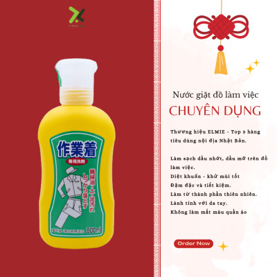 Nước giặt quần áo dành cho người làm việc Elmie – Chai 800ml