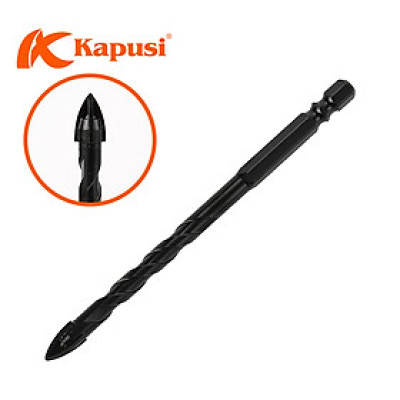Mũi khoan đa năng 4 cạnh hãng Kapusi Nhật Bản chuôi lục giác cỡ 6, 8, 10, 12mm