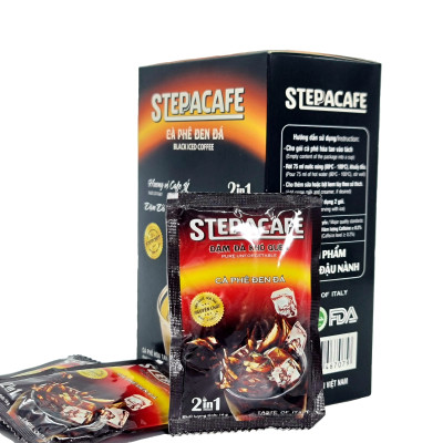 STEPPACAFE-Cà phê đen đá truyền thống (Hộp 10 gói x 16g)