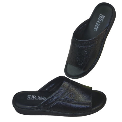 Dép Nam Quai Ngang TiTi ĐÔ Da Bò Thật Cao Cấp DNA2124