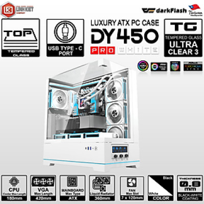 VỎ CASE MÁY TÍNH DARKFLASH DY450 Pro (ATX) - Hàng chính hãng