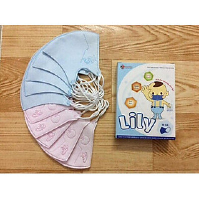 Hộp 10 cái khẩu trang em bé, trẻ em 5D Mask Kids Lily hoặc KF94 trẻ em Hàn Quốc - KN95 trẻ em - Màu ngẫu nhiên