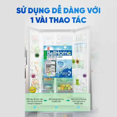 Khử Mùi Tủ Lạnh Công Nghệ Sinh Học Bell Home 50g