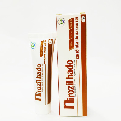 KEM BÔI NẤM HẮC LÀO LANG BEN NIROZIL – TIÊU DIỆT VI KHUẨN VÀ NẤM GÂY BỆNH TRÊN DA - GIÚP LÀM DỊU MÁT DA KHI BỊ NGỨA NGÁY KHÓ CHỊU – TUÝP 10 GAM