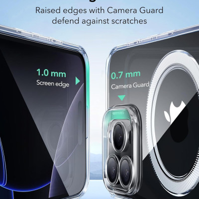 Ốp Lưng cho iPhone 16 Pro / iPhone 16 Pro Max ESR Zero Clear Case HaloLock - Hàng Chính Hãng