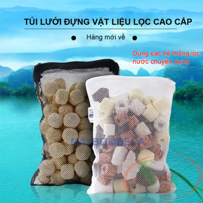 Bộ 3 Túi đựng vật liệu lọc hồ cá SIZE TO 37 x 29cm cao cấp, dùng trong hệ thống lọc tràn hồ thủy sinh Chờ duyệt