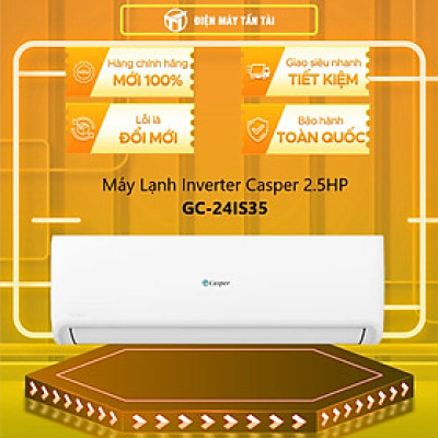Máy lạnh Casper Inverter 2.5 HP GC-24IS35 - Hàng chính hãng - Giao HCM và 1 số tỉnh thành