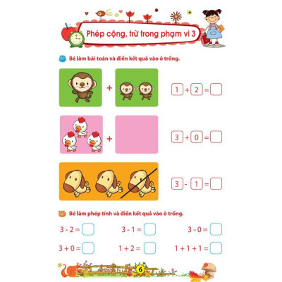 Sách - Bé Chuẩn Bị Vào Lớp 1 - Vở Bé Làm Quen Với Toán - Dành Cho Bé Từ 5 - 6 Tuổi - Minh Thắng
