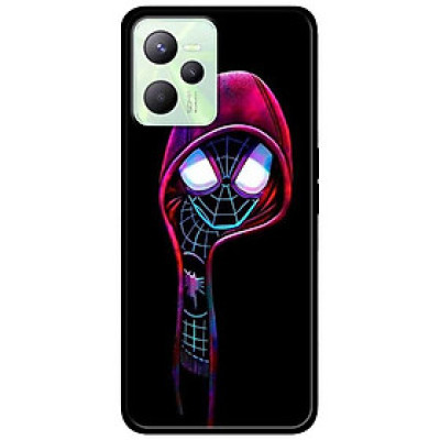 Ốp lưng dành cho Realme C35 mẫu Nhện Đen Nón Đỏ