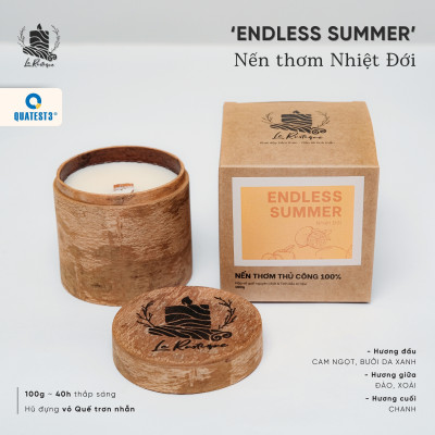 Nến Thơm Trị Liệu Le Rustique Nhiệt Đới (Endless Summer) - Nến Thơm Cao Cấp - An Toàn Sức Khỏe