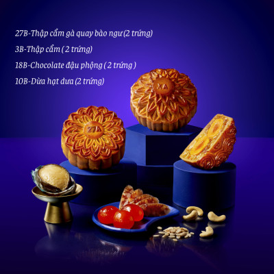 Hộp 4 Bánh Trung Thu Givral Sum Vầy 8 (200gr)