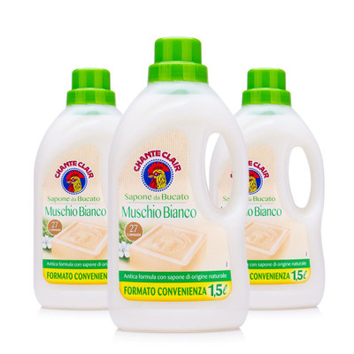 Nước xà phòng giặt tẩy trắng quần áo gà trống Chanteclair Marseille Ý 1.5L