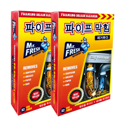 Combo 6 hộp 12 gói bột thông tắc làm sạch đường ống Hàn Quốc (100g/gói)