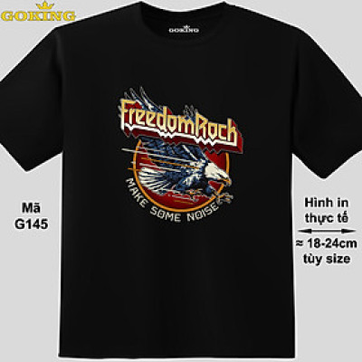 Freedom Rock, mã G145. Áo thun nam nữ cá tính, form unisex. Áo phông GOKING hàng hiệu, công nghệ in Nhật Bản sắc nét. Quà tặng cao cấp cho gia đình, cặp đôi, doanh nghiệp.