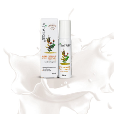Xịt họng keo Ong Úc Vitatree Super Propolis Spray Complex with Honey 15+ Giúp bổ sung kháng khuẩn tự nhiê, Giảm đau rát viêm họng, ho, nhiệt lỡ miệng - OZ Slim Store