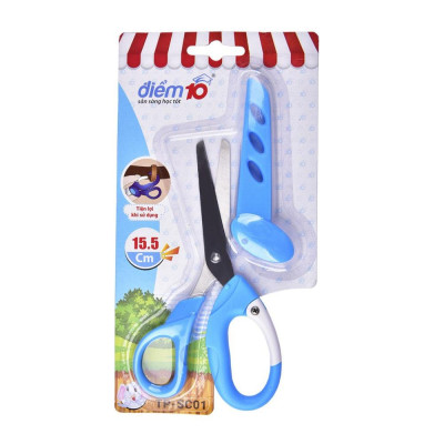 Kéo Học Sinh Có Nắp Đậy Điểm 10 Thiên Long TP-SC01