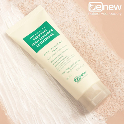 Sữa rửa mặt cao cấp trắng da sạch sâu - BENEW WHITE PURIFYING GLUTATHIONE 150ml