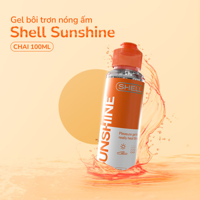 Gel bôi trơn ấm nóng Shell Sunshine - Chai 100ml | SHELL CHÍNH HÃNG