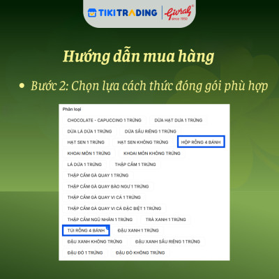 [Tự chọn vị bánh] - Bánh trung thu Givral 150GR