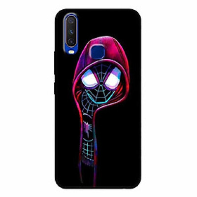 Ốp lưng in cho Vivo Y12 Nhện Đen