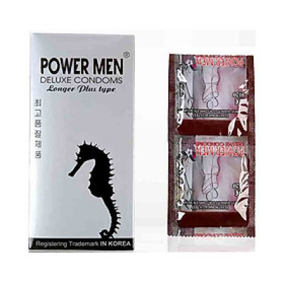 Bao Cao Su Powermen Gân Gai Longer Plus Type (H12) - Chống Xuất Tinh Sớm Tốt Nhất - Che Tên Sản Phẩm