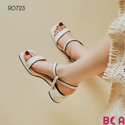 [CÔNG SỞ + DẠO PHỐ] Giày Cao Gót Quai Sau Chéo Độc Đáo 5cm RO723 ROSATA tại BCASHOP Êm Ái và Thoải Mái