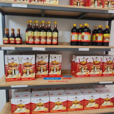 Nước mắm Khải Hoàn Phú Quốc 40 độ đạm 215ml thùng 6 chai