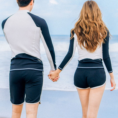 Đồ Bơi Cặp Đồ Bơi Tay Dài Chống Nắng Kiểu Hàn Quốc AT173 MayHomes Đồ Bơi Nam Nữ