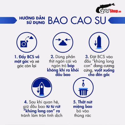 Bao cao su Shell Seahorse - Kéo dài thời gian - Hộp 3 cái