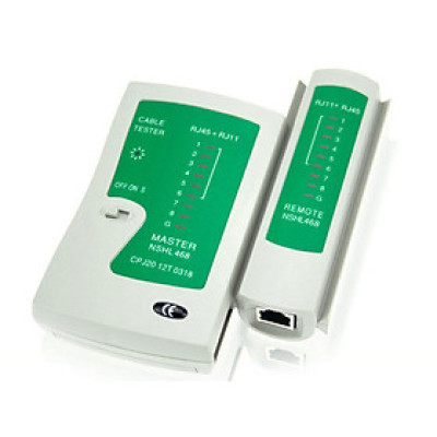 Hộp test mạng đa năng China RJ11/45 (Trắng phối xanh) - Hàng Nhập Khẩu