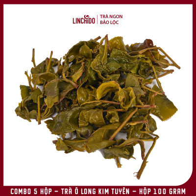 Combo 5 Hộp - Trà Ô Long Kim Tuyên - Hộp 100 Gram