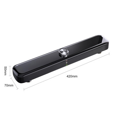 Loa máy tính  SADA V101 3,5mm  có dây,Âm thanh trầm phong phú,Loa Soundbar hỗ trợ USB cho PC TV