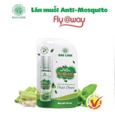 Lăn muỗi Fly@way 10ml - Giúp giảm ngứa do muỗi đốt, côn trùng cắn - Mùi hương bạc hà , Chiết xuất từ Thảo dược thiên nhiên, An toàn cho bé và cả gia đình.