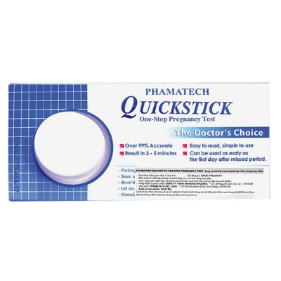 Bộ 2 Que thử thai Quickstick Gold 5mm