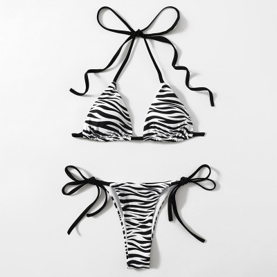 Bikini 2 mảnh buộc dây bơi lội Đồ đi biển Basics Cao Cấp