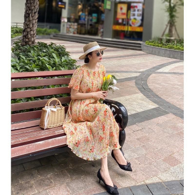 Baciami-Đầm hoa dập ly phôm rộng