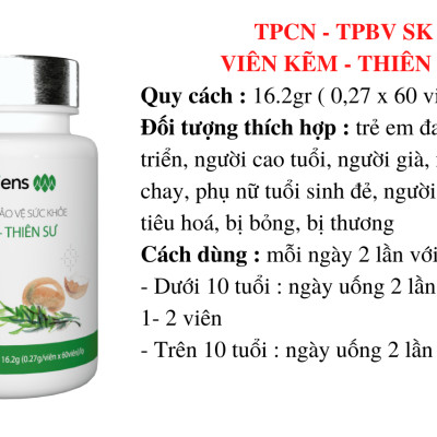 TPBVSK Viên kẽm - Thiên Sư