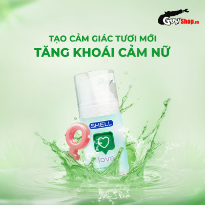 Gel bôi trơn tăng khoái cảm nữ Shell Love Green - Chai 50ml