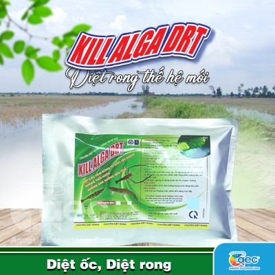 Gói Diệt Rong Drt - Giải pháp kiểm soát rong nhớt, rong bám hiệu quả cho ao nuôi tôm cá