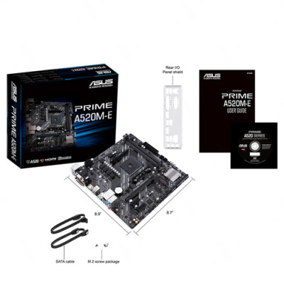 Bo mạch chủ Main ASUS PRIME A520M-E Socket AMD AM4 - Hàng Chính Hãng