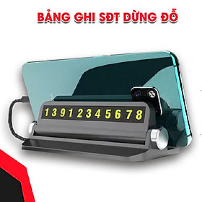 Bảng để lại số điện thoạii trên ô tô khi đỗ xe Kiêm Giá Đỡ Tiện Lợi