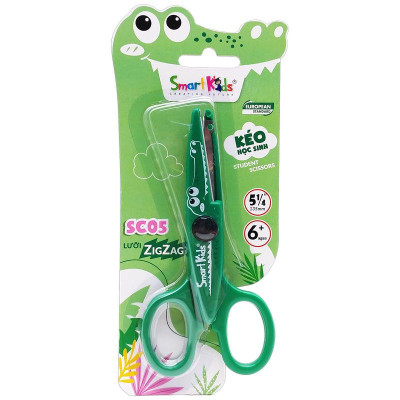 Kéo Học Sinh Cá Sấu 140 mm - Smart Kids SC05