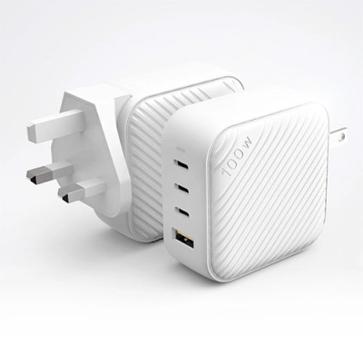 Cốc sạc Mazer Infinite.Boost SuperMINI 100W 3Type-C 1 USB M-GAN100W - Hàng chính hãng