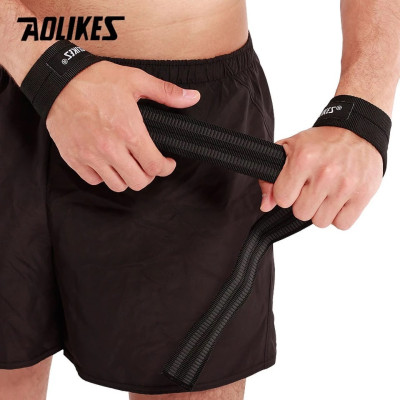 Dây kéo lưng tập gym AOLIKES 7635 trợ lực cổ tay sport wrist bands