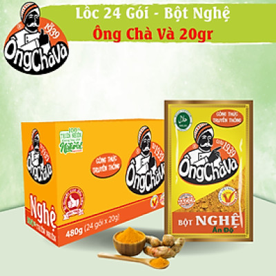 Lốc 24 Gói Bột Nghệ Ông Chà Và 20g (Tumeric Powder)
