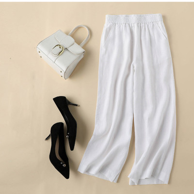 Quần dài nữ ống rộng chất linen cao cấp thương hiệu Đũi Việt, hàng hot qd08