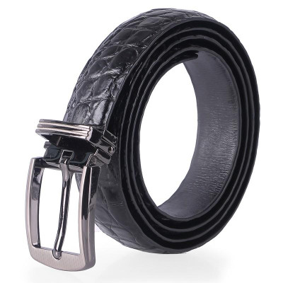 Dây thắt lưng nữ da cá sấu Huy Hoàng 2,5P màu đen, nâu đỏ, vàng bò, nâu đất HC5201-02-03-09