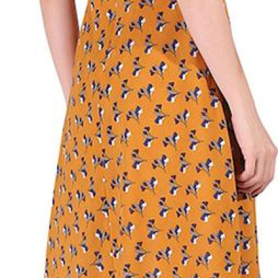 Đầm Xòe Nữ Kiểu Cúc Trai De Leah