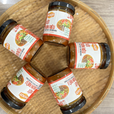 XỐT BÚN RIÊU HiXOT hũ 220gram, nấu bún riêu cua/ tôm, lẩu riêu