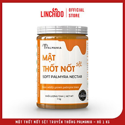 PALMANIA Mật thốt nốt sệt truyền thống 1kg net | 1 sao Great Taste Awards 2021 | Nguyên Chất, Tự Nhiên & Vì Sức Khỏe | Đặc sản An Giang | Hũ nhựa PET